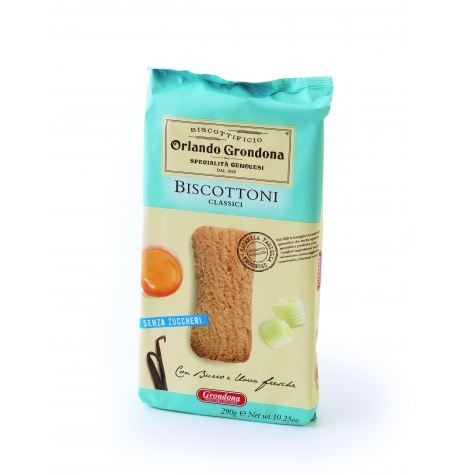 BISCOTTONI SENZA ZUCCHERI CLASSICI 290g BISCOTTONI SENZA ZUCCHERI CLASSICI 290g